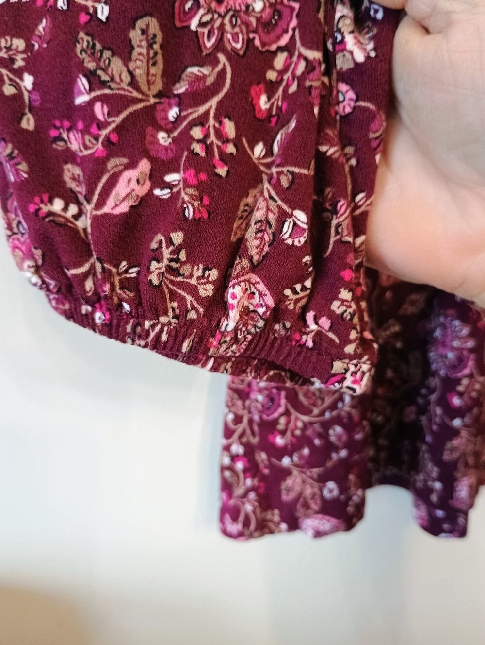 Croft & Barrow Mixed Berry Pleated Neckline 3/4 Sleeve Blouse Size XXL - Picture 4 of 13